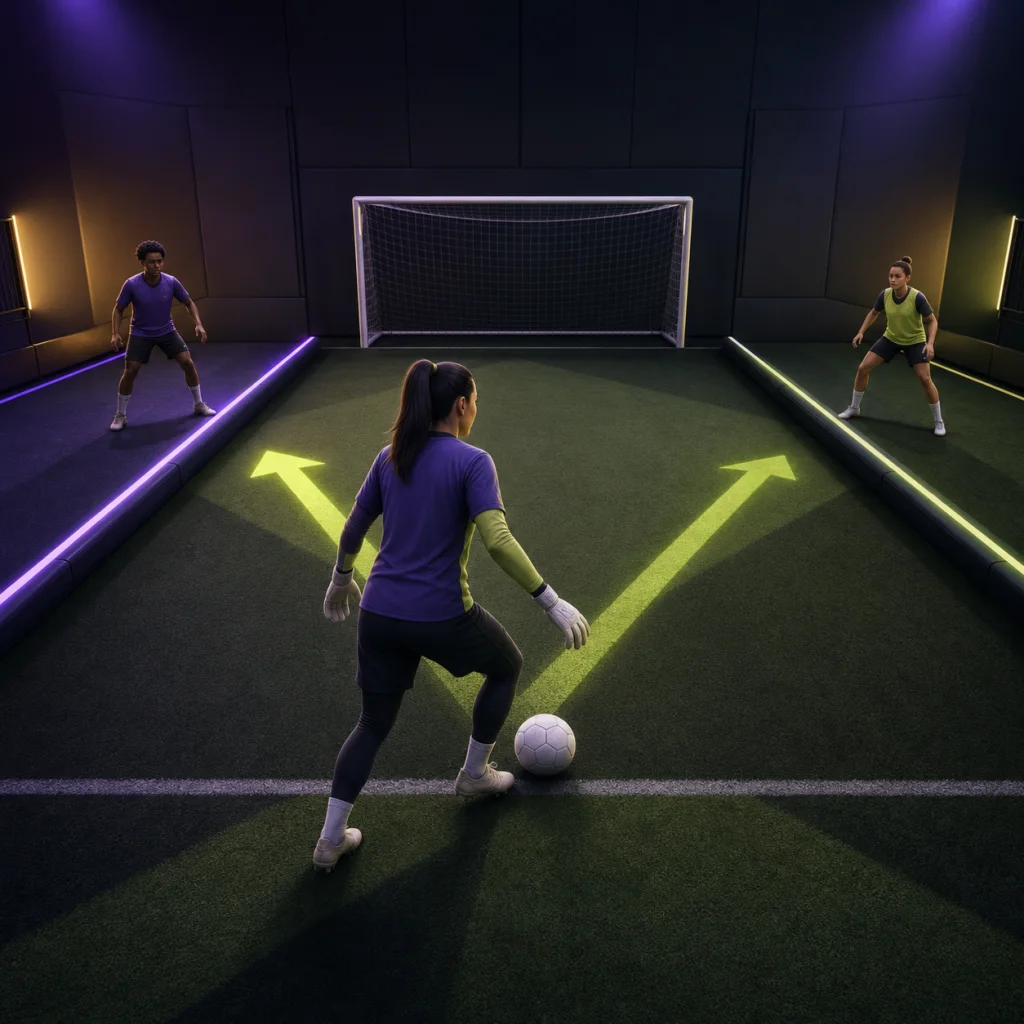 Illustrated PitchQuest Arena scene accompanying the Device backup and transfer privacy section